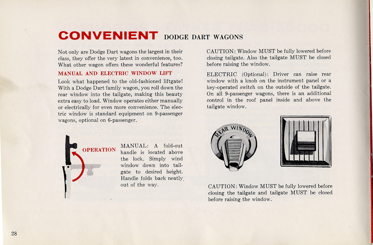 1960 Dodge Dart Owners Manual Page 11